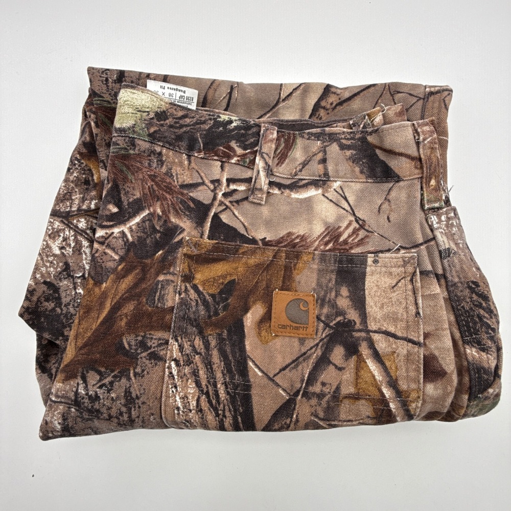 Carhartt Camo Dungaree Fit Pants Mens 38X30 B235 CAP Camo NWOT